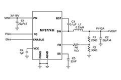 MP8774H Σύγχρονος μετατροπέας Step-Down